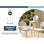 LC Garden Vini Stapelstuhl Weiß (2er-Set)