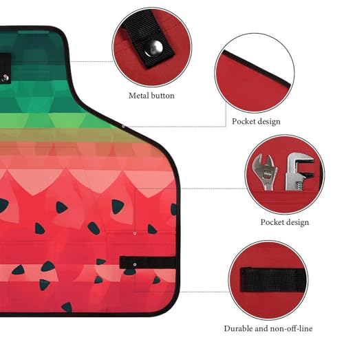 Delantal de trabajo con diseño Gradient Watermelon y bolsillos miniatura 3