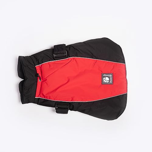 Danish Design Red Sports Machine Washable Adjustable Fastening Light Reflective Luxe Dog/Puppy Coat 30 Inch 75 cm - Image 3