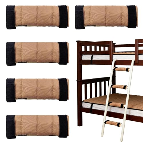 shpuuyy Coussinets de Protection d'Échelle pour Lits Superposés,4 Pièces Fournitures de Dortoir,Protecteur d'Échelle pour Lit Mezzanine - pour étudiants camp d'été pensionnat chambre d'dortoir cabine