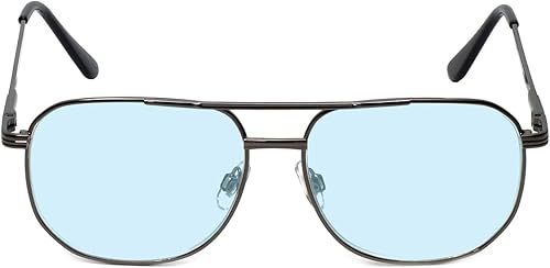 Miniatura 2 de Calabria 1106 Pilot - Gafas de lectura con filtro de luz azul para hombre, diseño de 1.50 Gunmetal