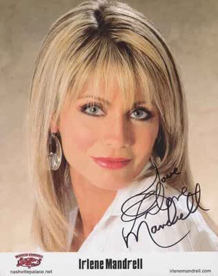 IRLENE MANDRELL HAND SIGNED 8x10 COLOR PHOTO+COA GORGEOUS SINGER