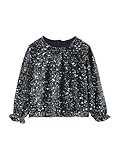 Blouse fille noël velours à sequins