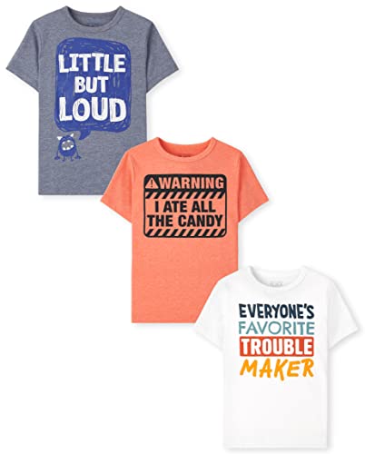 Image of The Children's Place Baby Boys' and Toddler Dinos Short Sleeve Graphic T-Shirts,multipacks