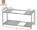 Deco Brothers Under Sink 2 Tier Expandable Shelf Organizer, Gray