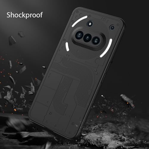 Image of Kapa Double Dip Full 360 Protection Back Case Cover for Nothing Phone 3A 5G (Black)