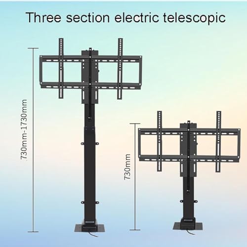 Support TV électrique de plafond motorisé noir et blanc avec télécommande - 5