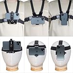Haoyou Mobile Phone Chest Strap Mount Harness/Head Strap Holder kit for VLOG/POV Perfect View Angle,Compatible with iPhone,Samsung,Google and GoPro Hero13/12/11/10/9/8/7 AKASO,DJI Osmo Action Camera