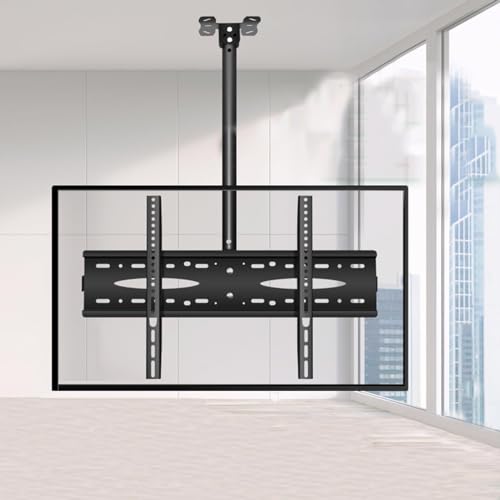Support plafond TV 40-70 pouces réglable en hauteur et inclinable