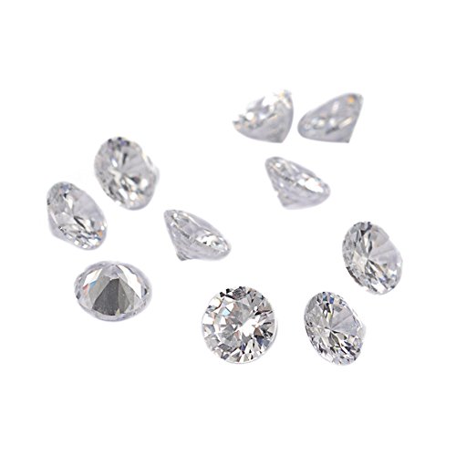 Pandahall 50pcs Clear Grade A Rivoli Xilion Diamond Shaped Cubic Zirconia Cabochons Chaton Rhinestone DIY Embellishment Faceted 4x2.5mm
