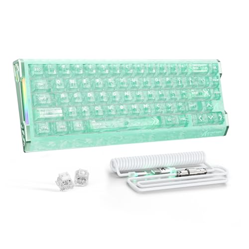 ATTACK SHARK R68HE �J�[�{���t�@�C�o�[8KHz ���s�b�h�g���K�[�L�[�{�[�h 0.005mm RT���x 68�L�[ �L���Q�[�~���O�L�[�{�[�h ���C�X�C�b�`�t�� ���߉\�ȍ쓮 ���s�b�h�g���K�[ RGB�Ɩ� PC/Mac�p �~���g�O���[��