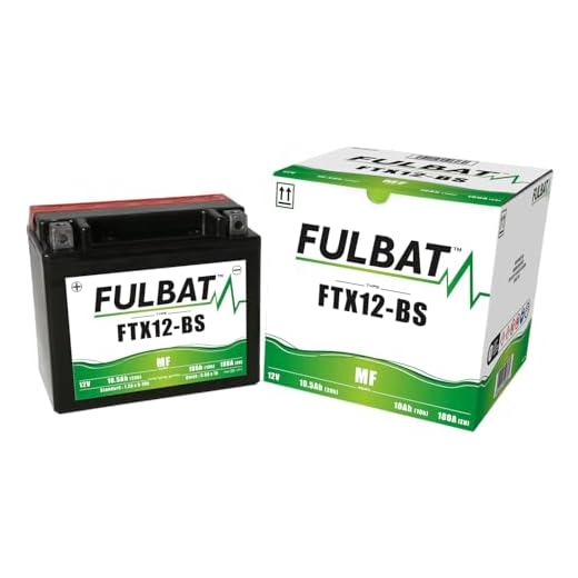 Batería FULBAT AGM YTX12-BS 12V 10Ah 180A Largo: 150 x Ancho: 87 x Alto 130 (mm) …