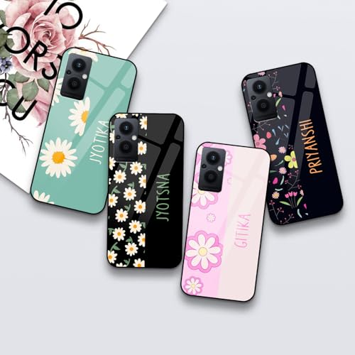 Image of COLORflow Back Cover Compatible with Oppo F21 Pro 5G / F21S Pro 5G | Floral Names Customized | Shockproof TPU Bumper with Camera Protection Back Cover Compatible with Oppo F21 Pro 5G / F21S Pro 5G