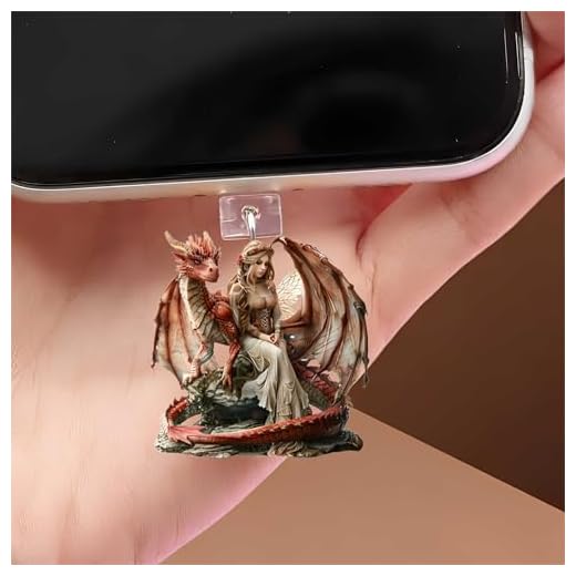Dragon Queen Dust Plug Acrylic Charms for electronic products,Type-C Charging Port Dust Plugs Pendant Compatible with E-Reader Phone Tablet, Gift for Christmas, Birthday, Anniversary Day
