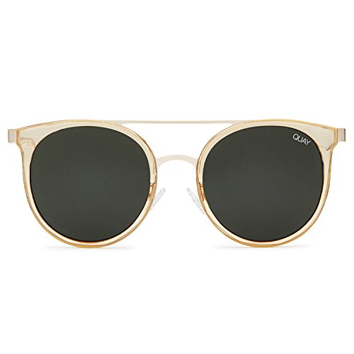Quay Australia KANDYGRAM Women's Sunglasses Sports Aviator - Gold/Green