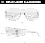 36 Packs Safety Glasses for Men and Women - Clear Shooting Glasses and Goggles for Ultimate Eye Protection
