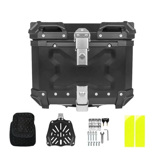 Valise arrière de moto en aluminium 36L noire pour Honda CRF et Suzuki V-Strom
