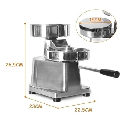 Burger-Maker-Maschine, manuelle Burger-Maschine, Hamburger-Maker, Pressformmaschine, Fleischpresse, wählen Sie zwischen 100 mm, 130 mm oder 150 mm – Bild 3