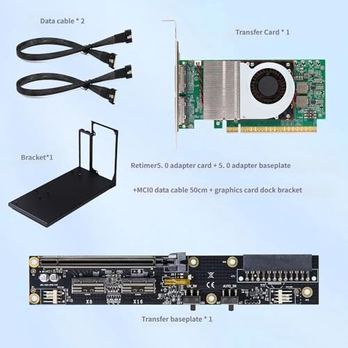Tarjeta PCIe 5.0 Retimer con factor de forma estándar para servidores de datos 4
