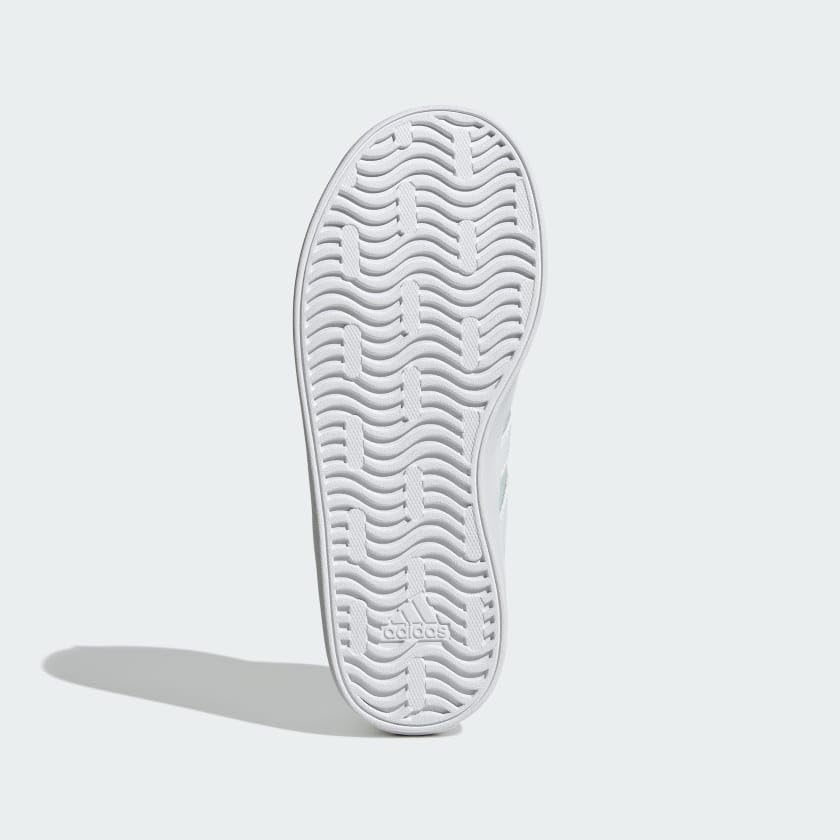 Image of adidas Kids' VL Court 3.0 Elastic Lace & Strap Shoe