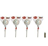 JUMBO JAWBREAKER 4 Pack (1 lb) Sconza 2 1/4' The Big Bruiser Jawbreaker on a Stick Individually Wrapped with a Jarosa Chocolate Bliss Lip Balm by Jarosa