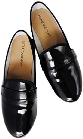 Amazon ポンパドール Patent Leather Loafer パテント レザー ローファー Pd053 パンプス エナメル リアル レザー オペラシューズ Pompadour ポンパドール ローファー スリッポン