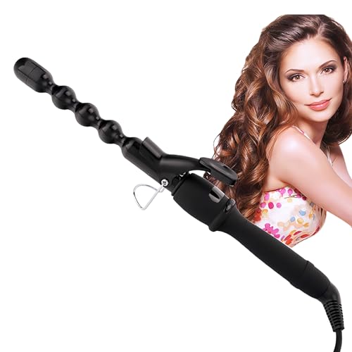 Image of Bubble Curling Iron Ceramic Hair Curler Curling Wand Beach Wavy Curler | 1 inch bubble hair waver ceramic curling curler for long hair dual voltage