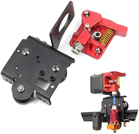 Yeebyee Ender 3 Direct Drive Upgrade Kit Aluminum Alloy Plate with Dual Gear Extruder Kit Easy Print TPU Flexible Filament for Ender 3 V2/Ender 3 Pro/Ender 3/CR-10 (Aluminum Plate+Dual Extruder Kit)