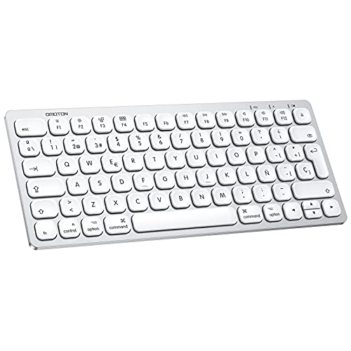 OMOTON Teclado Inalambrico para Apple Macbook, Mac Mini, iMac, MacBook...