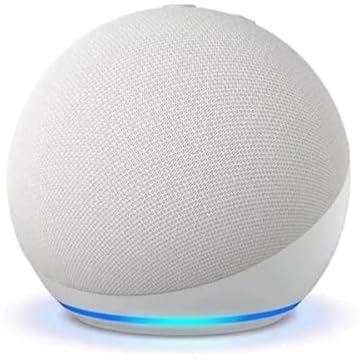Caixa de Som Bluetooth 5W Portátil Inteligente – Compatível com Alexa, LED Colorido, Rádio FM, USB, Wireless Cor (branco) (Não é Echo Dot)