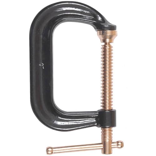 BESSEY C-Schraubzwinge CDF404C, Spannweite 0-105 mm Ausladung 85 mm, Bruchsicher und vergütet und gesenkgeschmiedet BESSEY Ganzstahl-Qualität, Gewicht 1,50 Kg