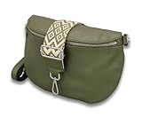 MULTIFUNKTIONALE CROSSBODY TASCHE: Unser handgefertigtes Leder-Umhängetaschenmodell mit 3 Fächern ist ideal für die Aufbewahrung von Geldbörse, Handy, Brille, Schlüssel, Karten, Kosmetika und Ihren anderen persönlichen Gegenstände. Geeignet für Frauen zum Pendeln, Reisen, Wandern, Dating und für den Alltag.