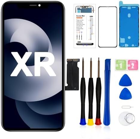 LMQ for iPhone XR Screen Replacement 6.1'' LCD with Repair Tool Kits