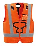 PETZL, Hi-Viz Vest for Newton Harnesses, Giubbetto Preformato Pro Imbracature, Orange, Taglia Unica, Unisex-Adult