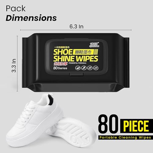 Image of Shoe Cleaning Wipes, 2 Packs - 160 Pieces