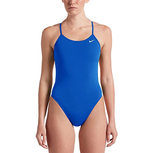 Nike Damen Cut-Out One Piece Schwimm-Slips, Spiel Königsblau, 34