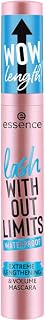essence | Lash Without Limits Extreme Lengthening & Volume Waterproof Mascara | Volumizing & Lengthening | Vegan, Cruelty Free & Paraben Free