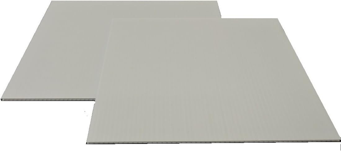 Corrugated Plastic 4mm White Boards - 24"x18" (10 sheets)