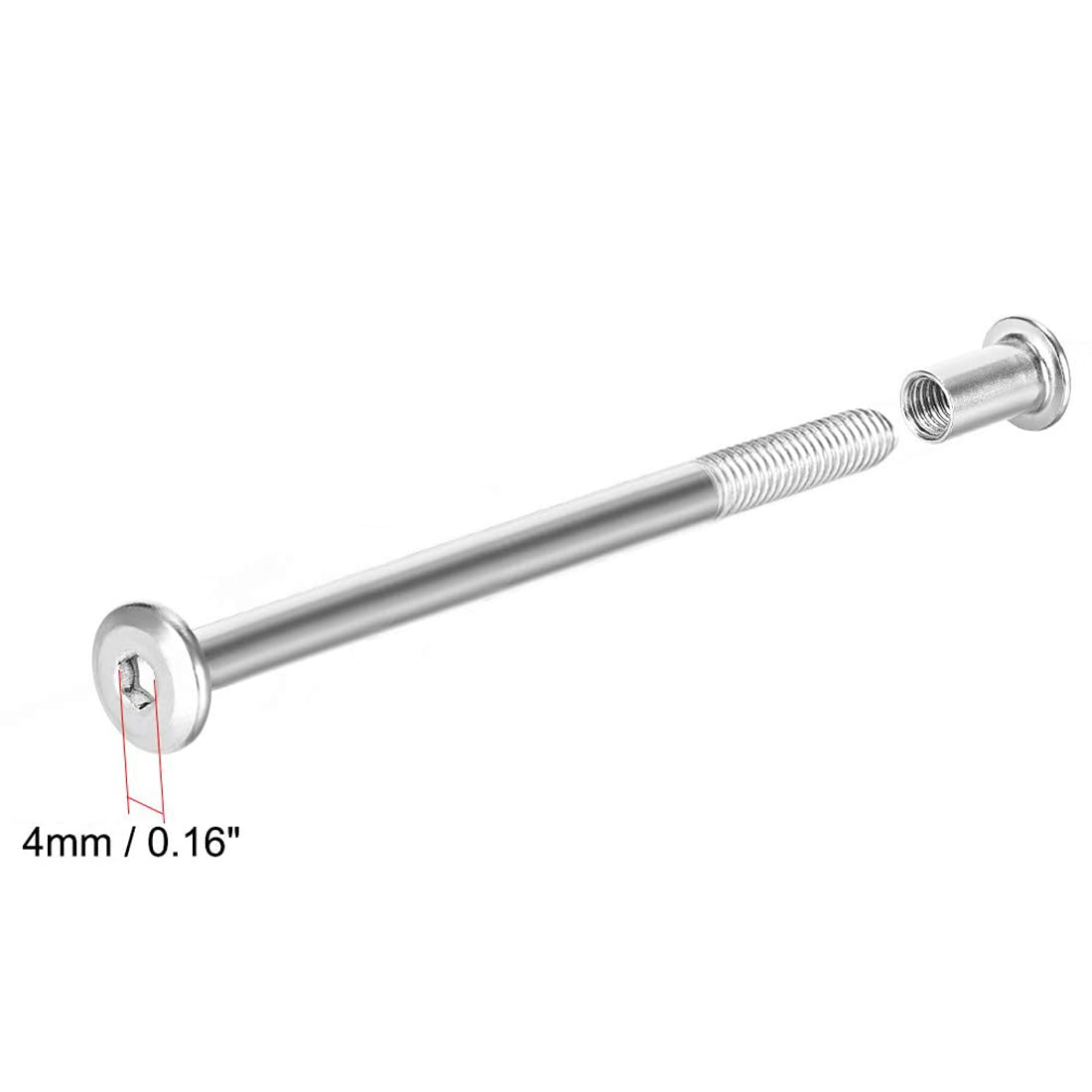 TA-VIGOR 5 Sets Furniture Connecting Screws Bolts, M6 x 85mm Binding Screws Posts Belt Buckle Binding Bolts - Image 3
