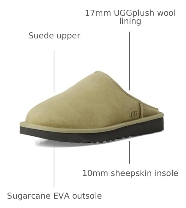 Image of UGG Men's Classic Slip On Slipper, Muted Brass, 10