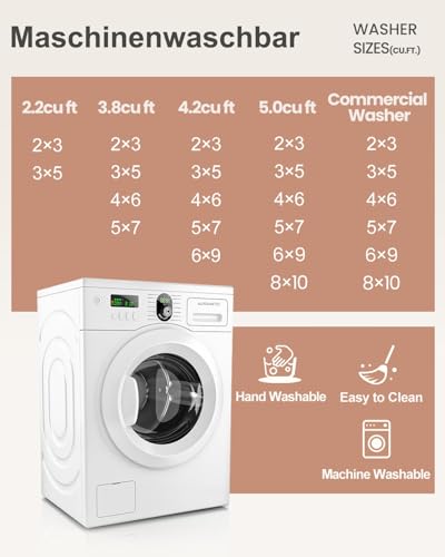 DEFYNEE Schmutzfangmatte 60 x 90 cm, rutschfeste Türmatte für Eingang, Haustür & Flur, Wasserabweisend, Maschinenwaschbar, Ideal für Hund & Haustiere, Marineweiß/Schwarz