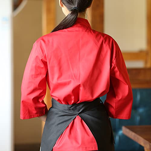 Veste de chef style kimono au design soigné pour professionnels - 4