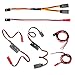 6-Pack RC Connector Cables - On/Off Switch, JST & JR Y Parallel Adapters for Traxxas, Axial Car, Crawler Truck - ESC, Battery, Motor, Fan & Light Compatibility