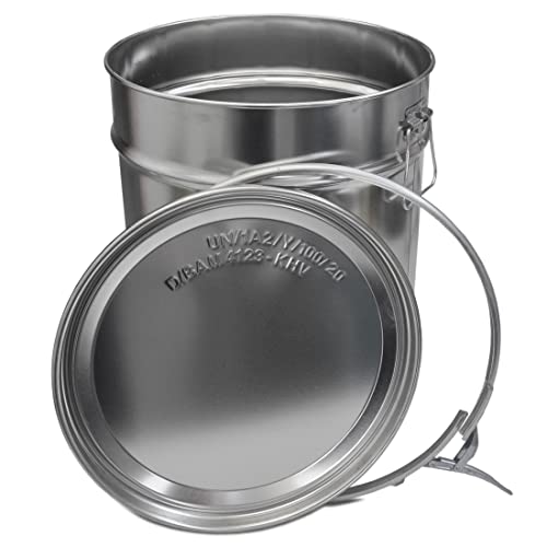 Teilemagnet Blecheimer Mit Deckel 30 Liter | Metalleimer Hobbock Luftdicht, Gefahrgut Zertifiziert