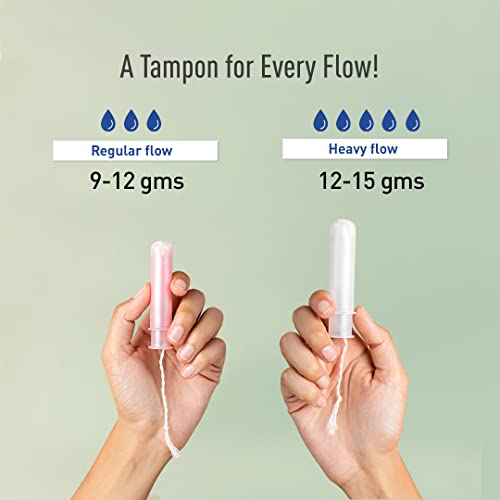 Sirona Mix Flow Tampons with Applicator - 8 Pieces | For Regular Flow and Heavy Flow | Made in Europe | Ultra Soft & Comfortable | Highly Absorbent | BPA Free | FDA Approved - Image 6