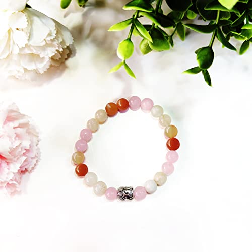 Image of Shubhanjali Crystal Elastic 8mm Stretch Customized Bracelet for Men and Women-(Standard,Multicolor)