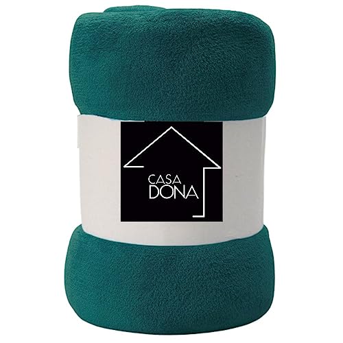 Cobertor Casal Manta Microfibra Fleece (Azul Petroleo)