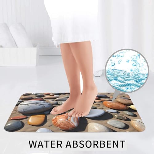 Tapis de salle de bain absorbant séchage rapide antidérapant 3