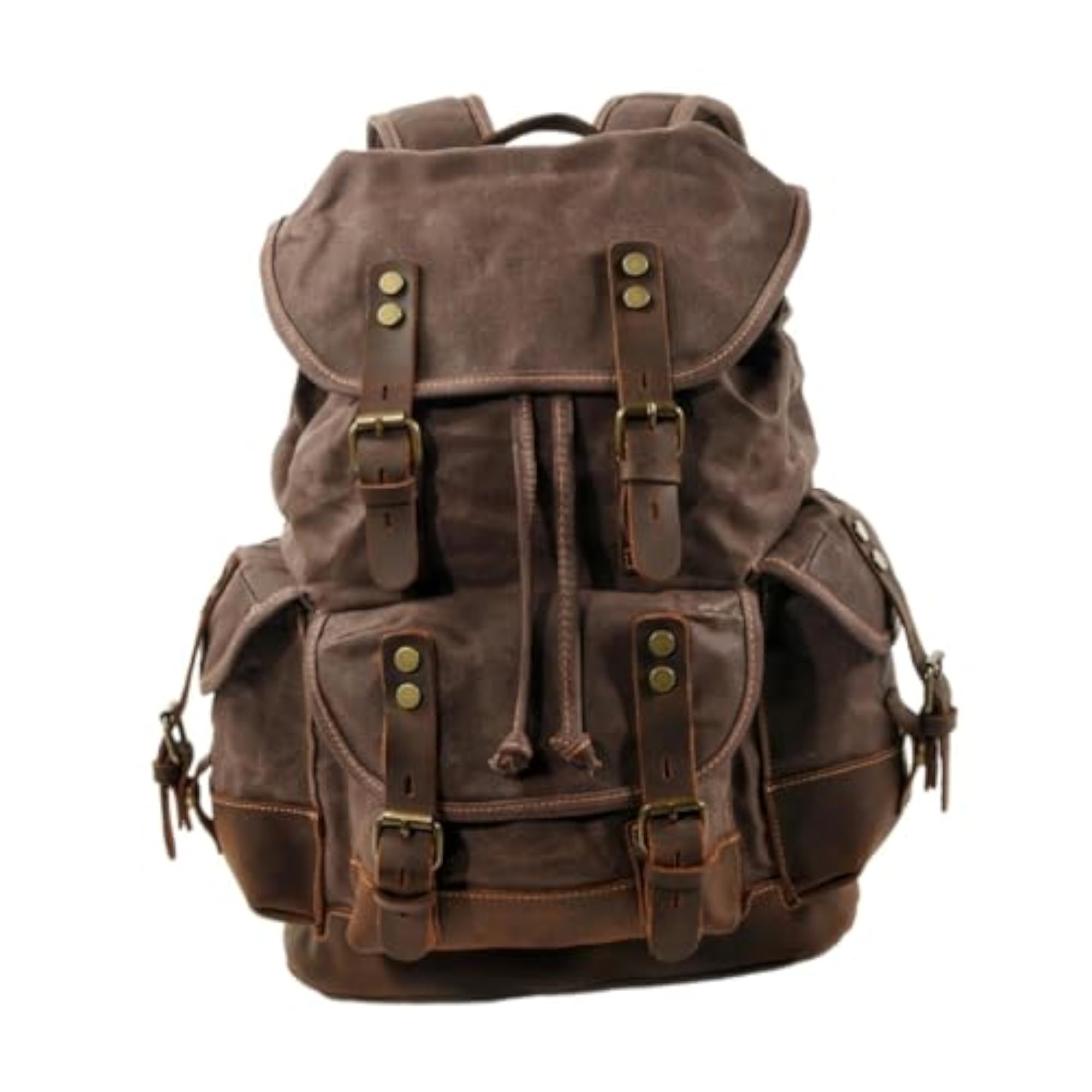 Canvas Backpack, Outdoor Portable Casual Daypack