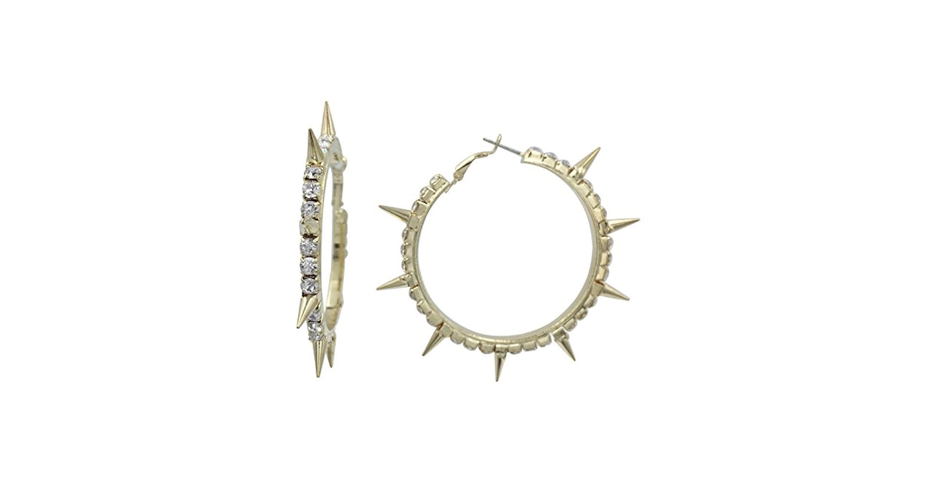 Amazon.com: Spike Clear Large Rhinestone Punk Rock Biker